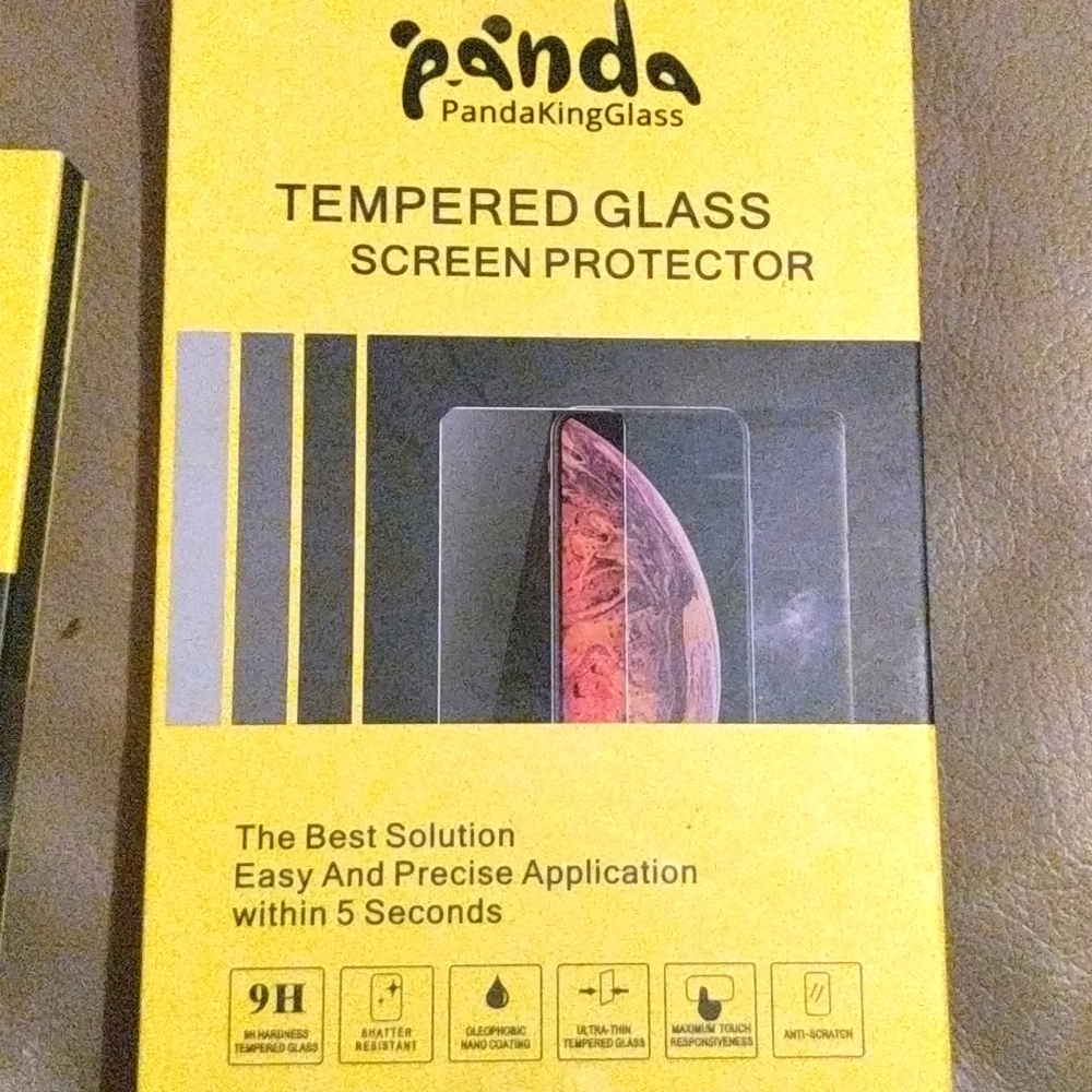 Panda tempered glass iPhone XS Max new in box